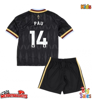 Aston Villa Pau Torres #14 Replica Away Stadium Kit for Kids 2026-27 Short Sleeve (+ pants)
